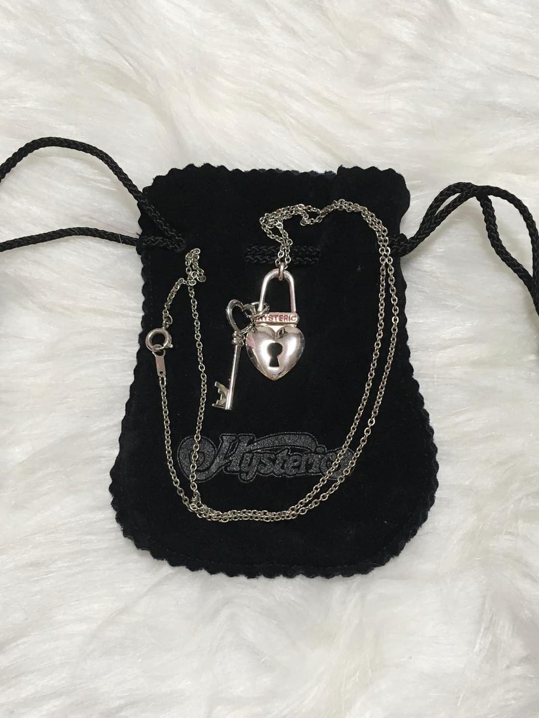 히스테릭글래머 silver925 heart lock 목걸이 | 후루츠패밀리