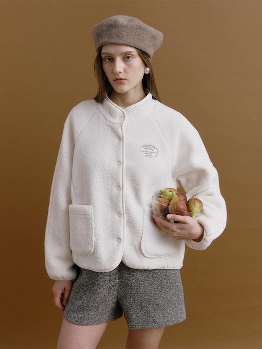 TEDDY FLEECE JUMPER (sand ivory)