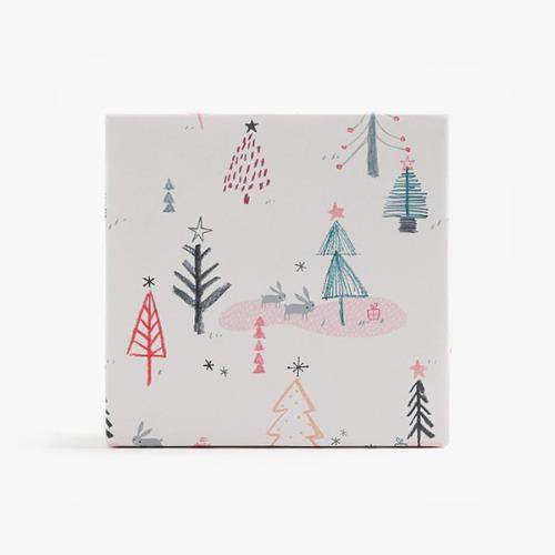 화이트 크리스마스 포장지(5개)