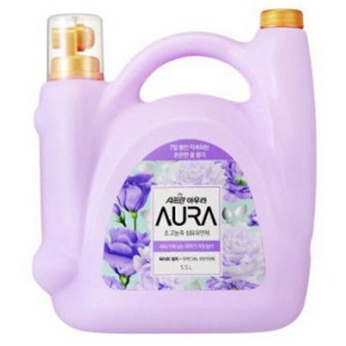 AURA 초고농축 섬유유연제 퍼퓸에디션 화이트릴리 본품, 5.5L, 1개 - 액체섬유유연제 | 쿠팡