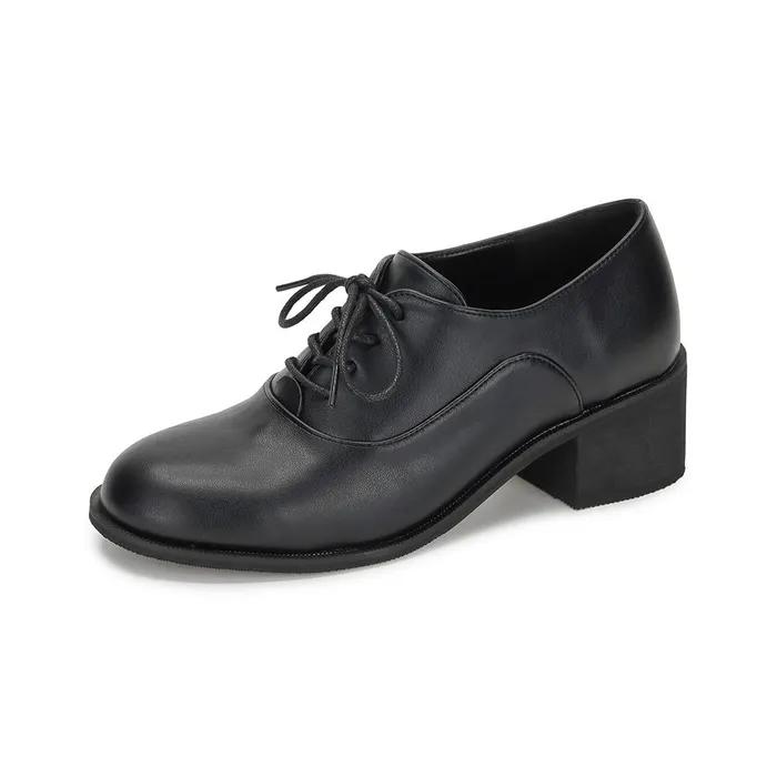 [포멜카멜레] 엘라 부티 옥스퍼드 로퍼 Black 4.5cm (FLG1F1SC001Z1)