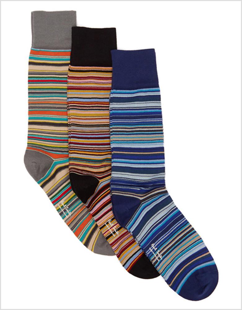 폴스미스 스트라이프 양말 3종 세트