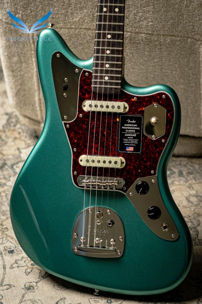 Fender USA American Professional Classic Jaguar - Faded Sherwood Green Metallic w/Rosewood FB (신품) 펜더 아메리칸 프로페셔널 클래식 재규어 - US25091349