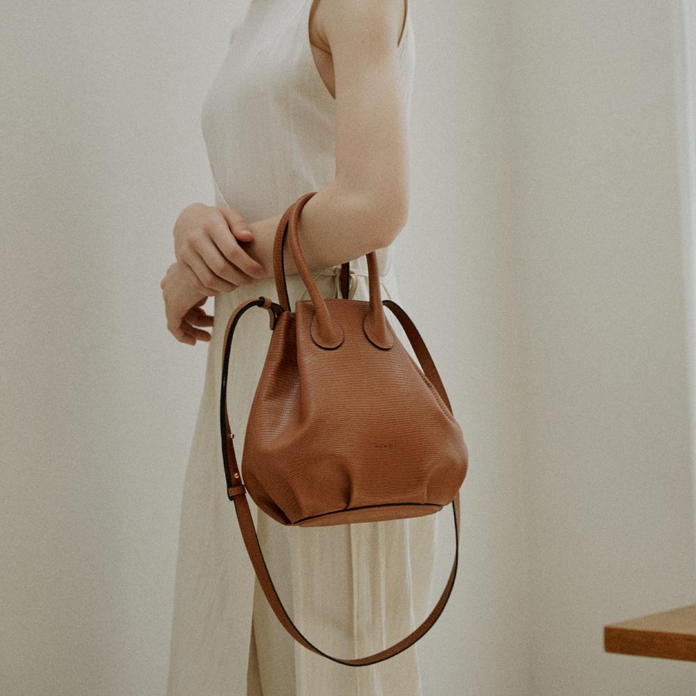 Handle Bag(Lizard Brown)
