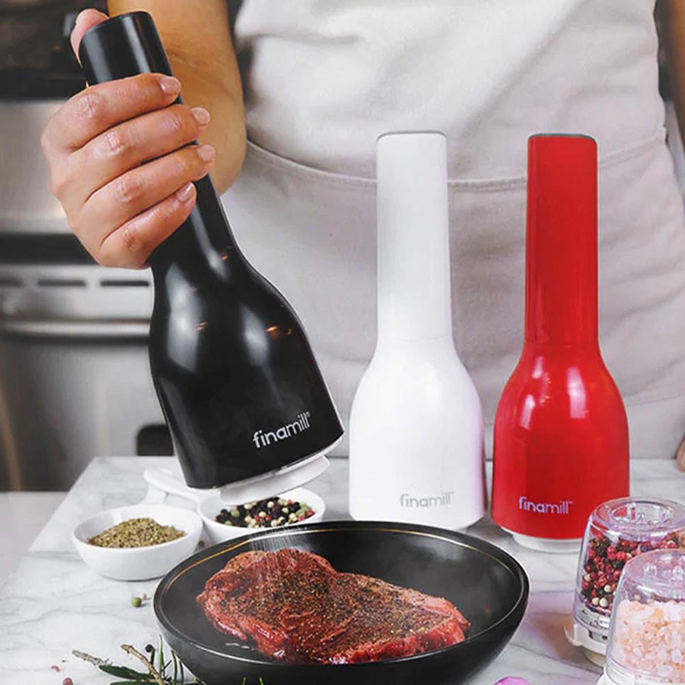 파이나밀 무선 전동 그라인더세트 건전지작동 소금 커피원두 페퍼 후추 갈이 믹서기