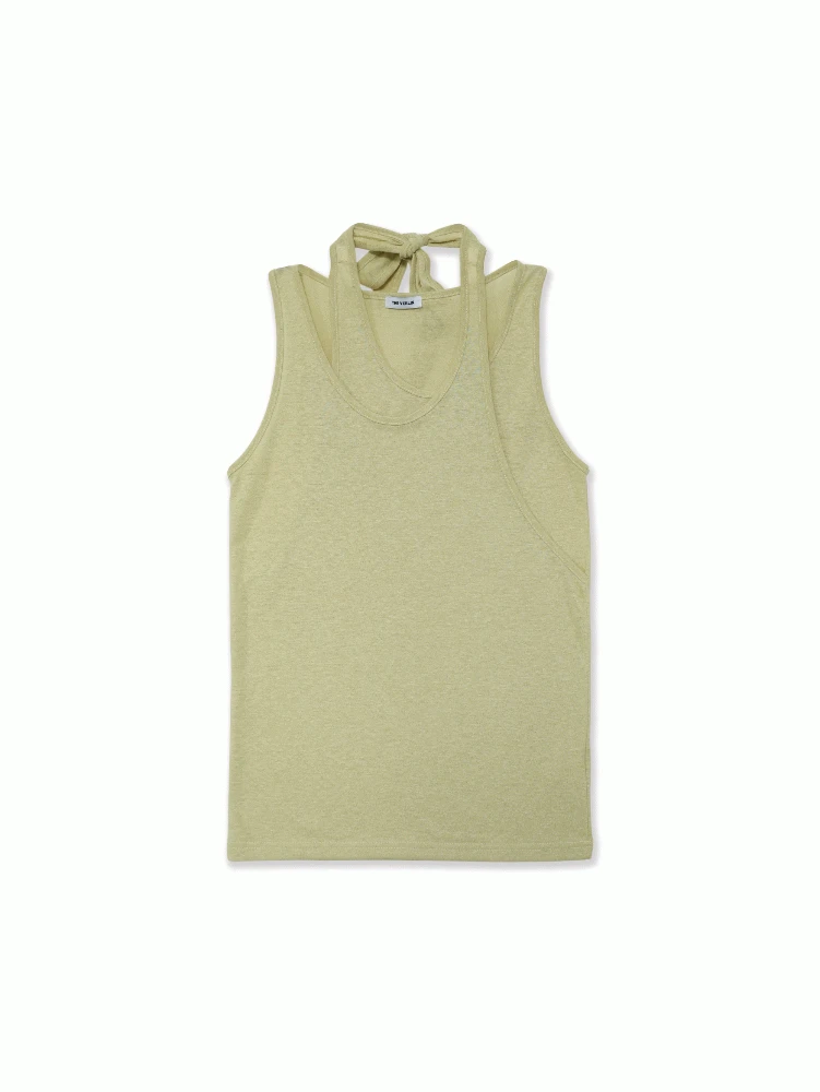 layerd halter sleeveless [3color]