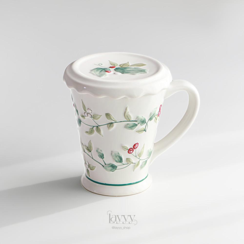 팔츠그라프 윈터베리 뚜껑 머그컵 빈티지 머그잔