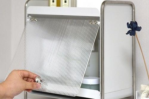 DIY 철제 화장품 수납함 플립도어 정리함 2color