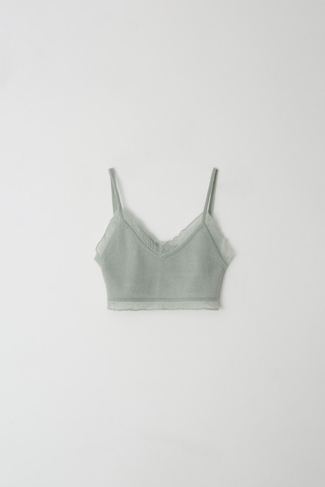 Cashmere Frill Bustier (mint)