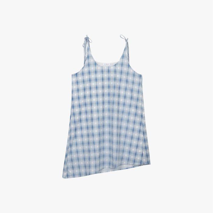 MORI WHIMSY CHECK DRESS_SKY BLUE