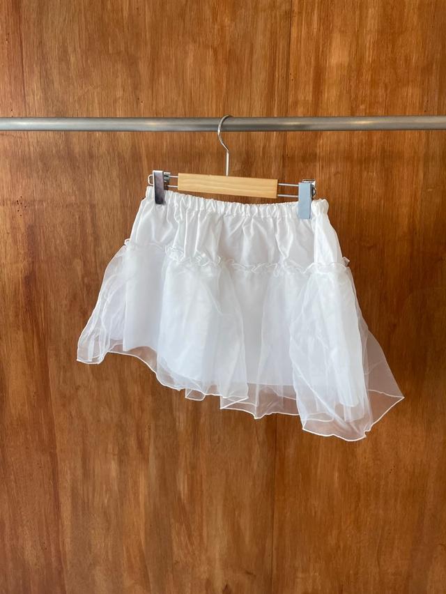 White banding tutu skirt