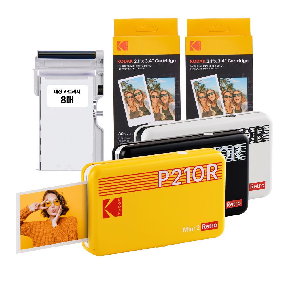 코닥 미니 2 레트로 포토프린터 사진인화기+카트리지 68매 번들 
