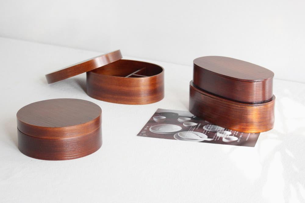 엔틱 우드 도시락 3type