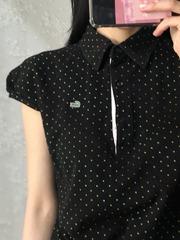lacoste black dot pk shirts