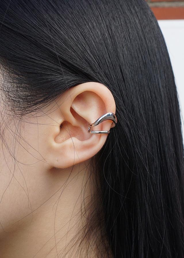 [E410]two line earcuff/이어커프 시선