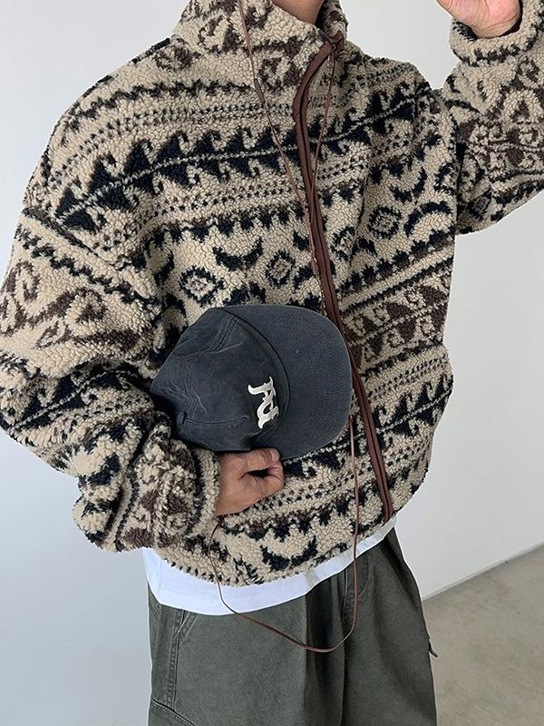 *포니 에스닉 쉐르파 플리스 집업