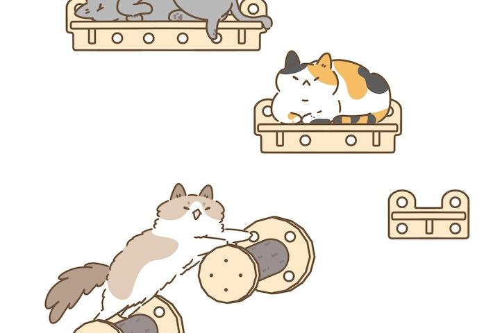 캣워커 캣선반 윈도우 창문부착