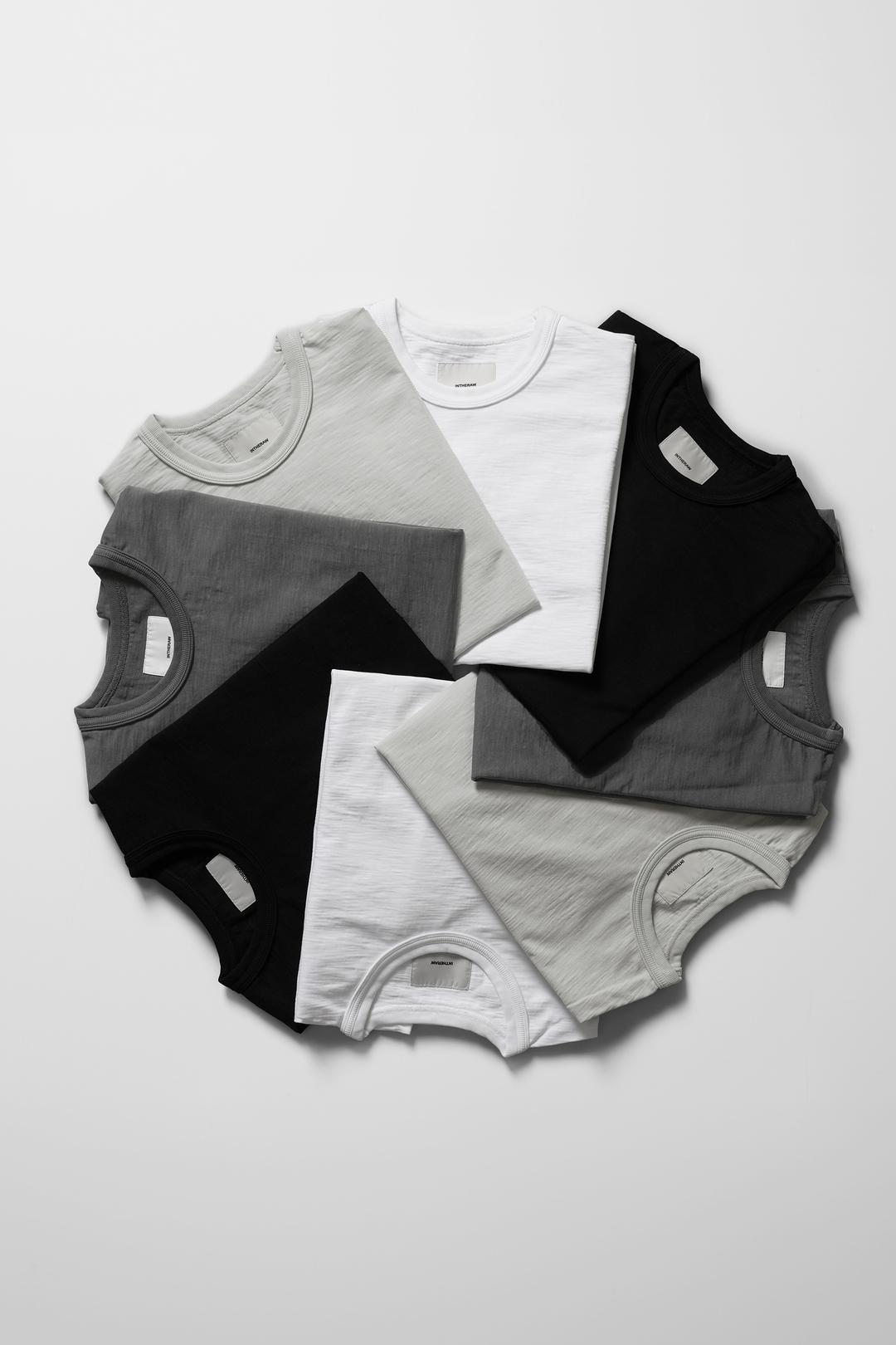 DOUBLE RIBBED SLUB T SHIRT - 4 COLOR (2장 이상 구매 시 추가 5%)