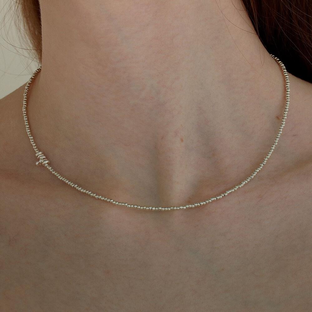 [실버925] silver beads necklace