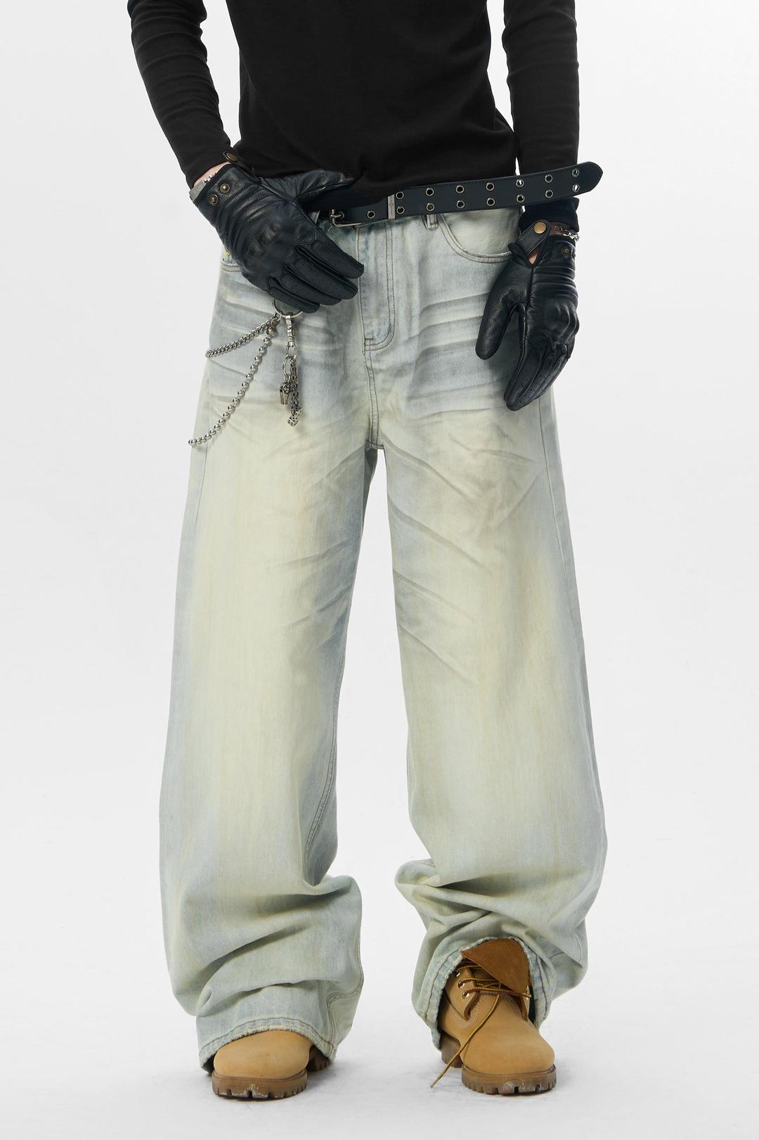 JHYQ RETRO WASHED JEANS