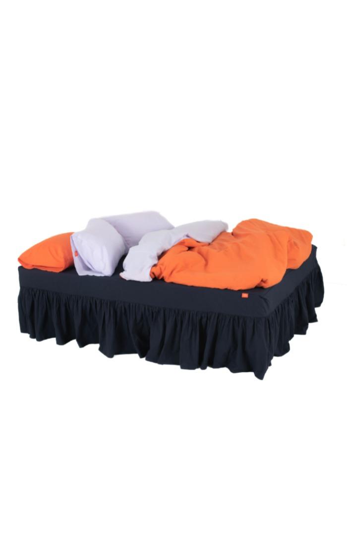 orange & lavender bedding set