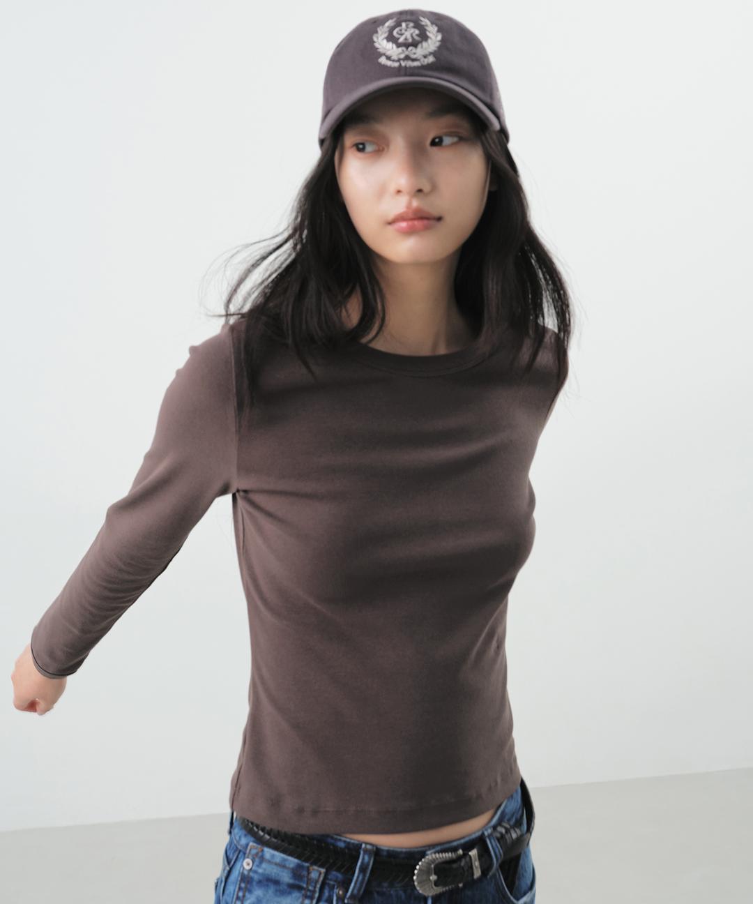 시티브리즈 코튼 라운드 긴팔 티셔츠(Basic)_4COLORS