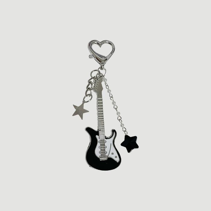 black rock star keyring