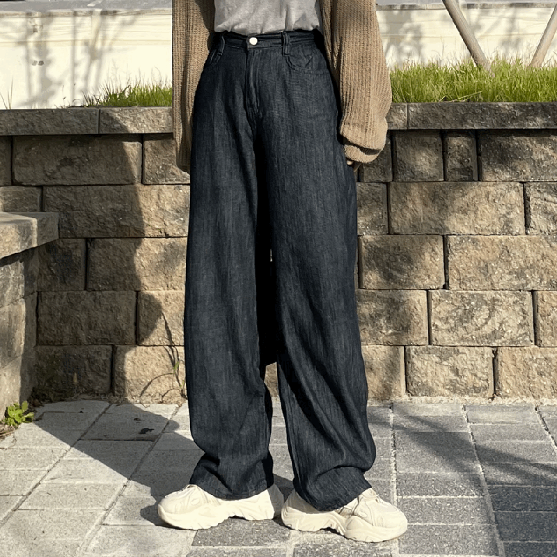 [2천장 돌파] #Hade, 마요 생지 와이드 데님 팬츠