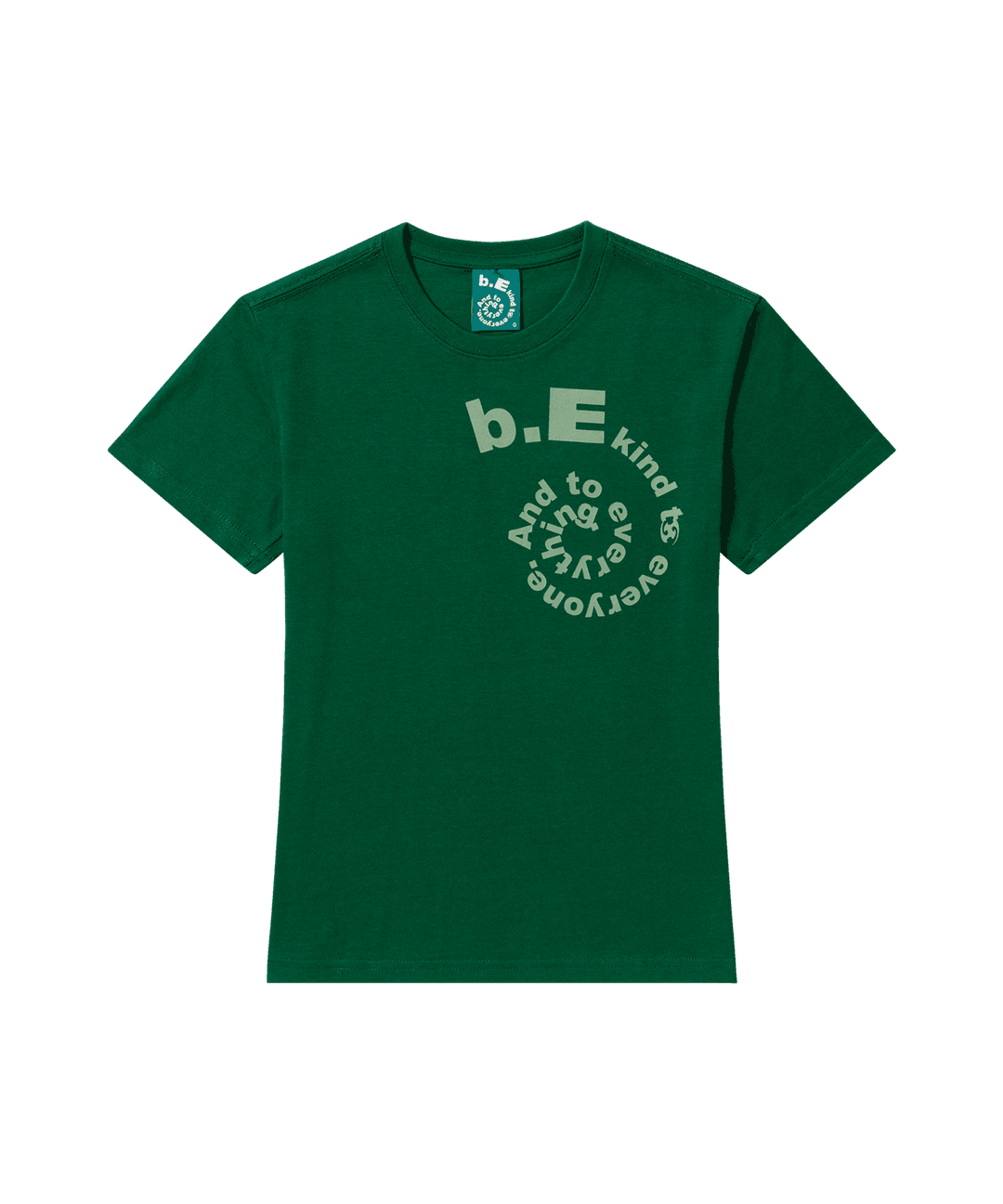 SAN SAN X b.E SWIRL T-SHIRT_0 [GREEN]