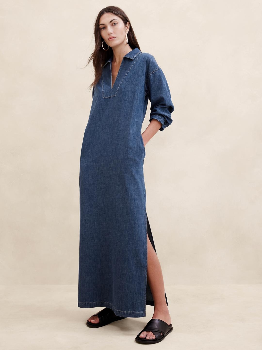 Cruz Denim Maxi Dress