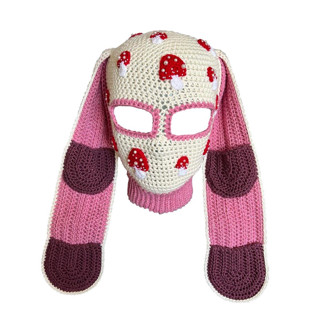 Mushroom Bunny Balaclava - ONE SIZE