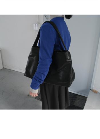 에프터먼데이 big leather shoulder bag (2c)