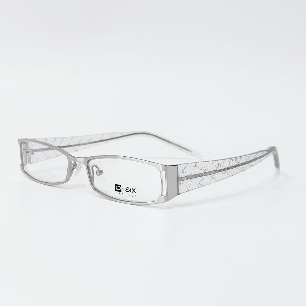 O-SIX Crack Silver metal glasses