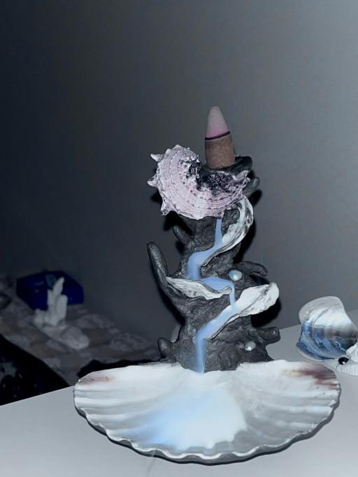 해류 backflow incense holder