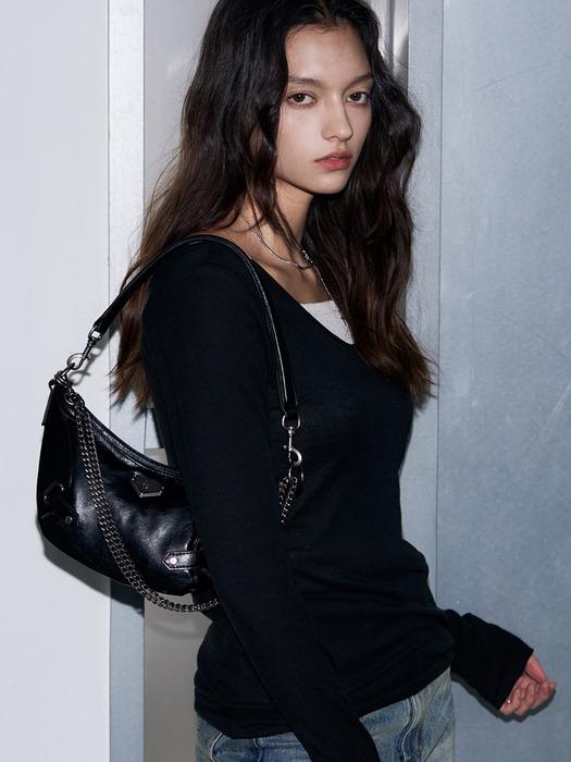 빈티지 체인 크로스 숄더백 _미니 [2COLORS]