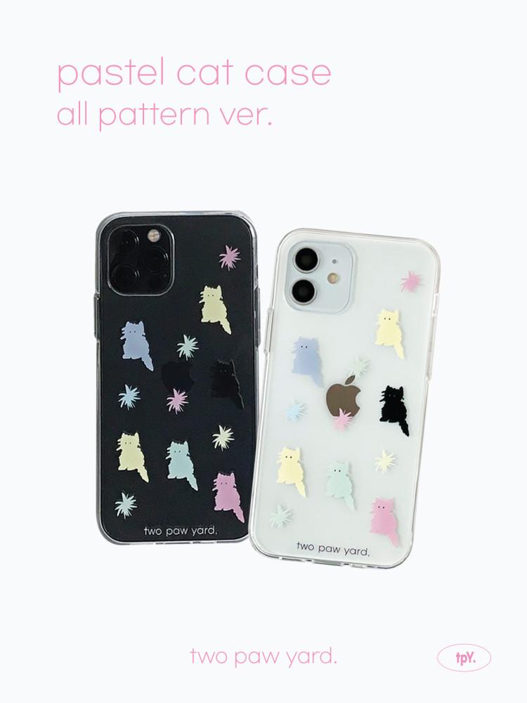 pastel cat phone case