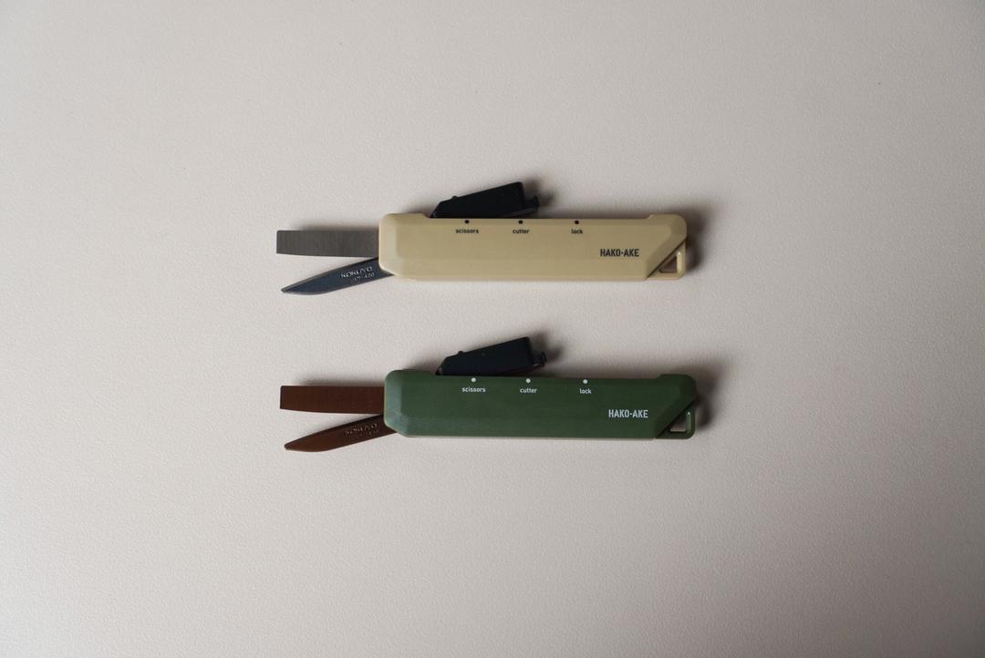 일본 고쿠요 택배칼 박스칼 칼 가위 겸용 안전칼 2종 - 휴대용칼 하코아케 HAKOAKE