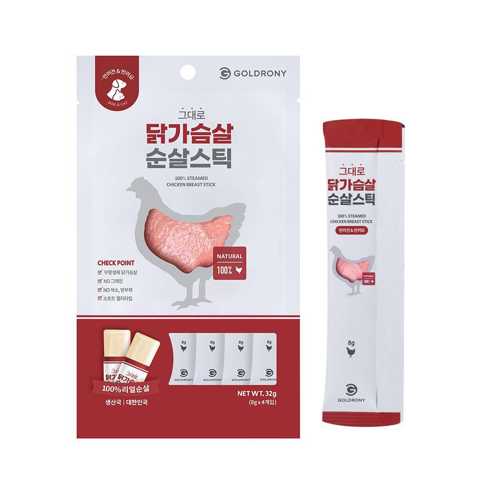 골드로니 순살스틱 닭가슴살 8g*4p