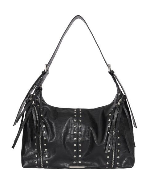 리프 아일렛 빅 숄더 백 블랙