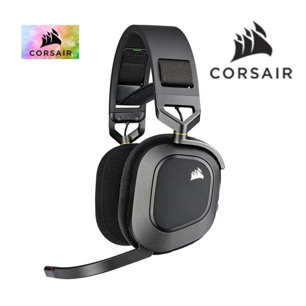 [CORSAIR] [게이밍 헤드셋] HS80 RGB [가상7.1ch/무선/게이밍] [블랙]