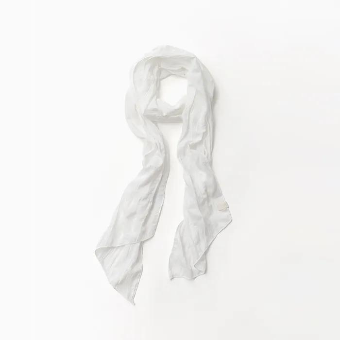 Foamy layered scarf (white)