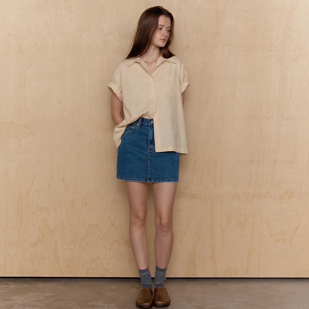 [단독~6/2][6/9 순차 발송] 3rd / brooklyn half shirt - calm butter