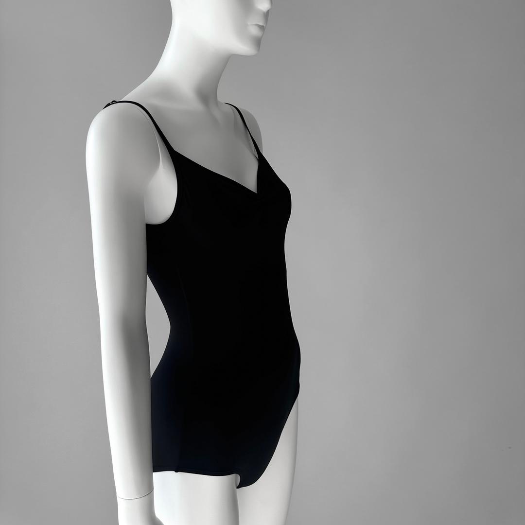Jouy Camisole Leotard ; Black