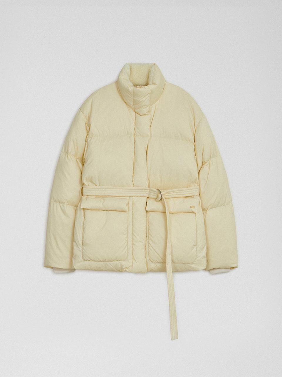 로랑 덕 다운 패딩 버터