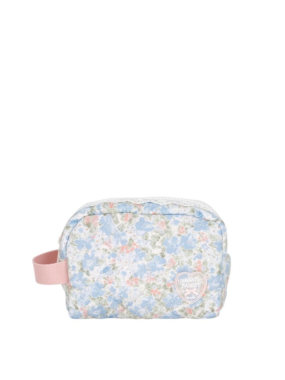 Quilted lace pouch - linda