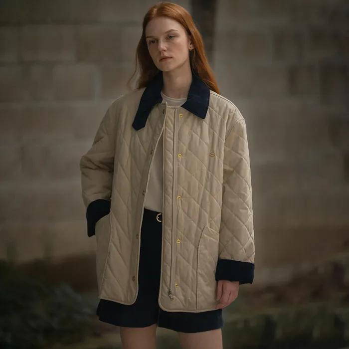 [29단독] 3onz warm quilting jumper KNFW03JP03_Beige