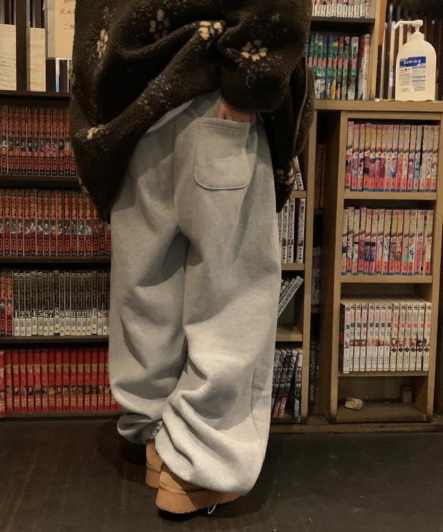 데일리쥬 [MADE] 스누지 양기모 와이드 투웨이 트레이닝 밴딩 팬츠