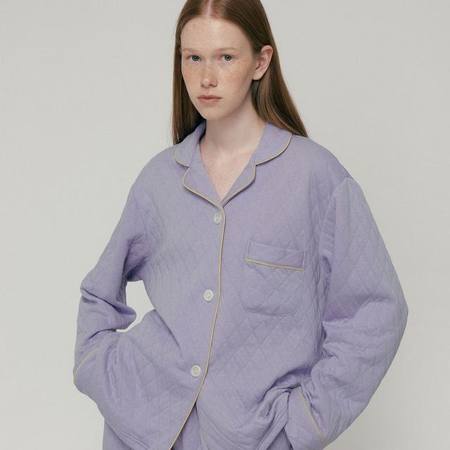 [12/5 예약배송]_[29CM 단독] (w) Quilted Lavender Pajama Set