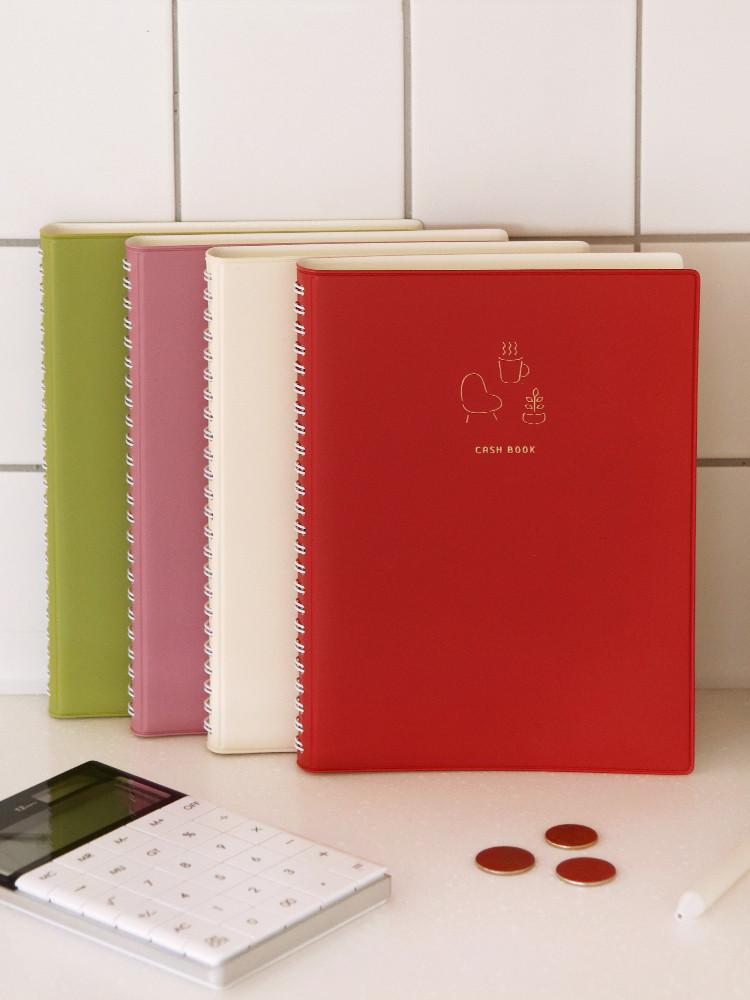 [만년형] 인디고 생활의 온도 가계부 (1년용) 캐시북 캘린더 가계부쓰는법 금전출납부