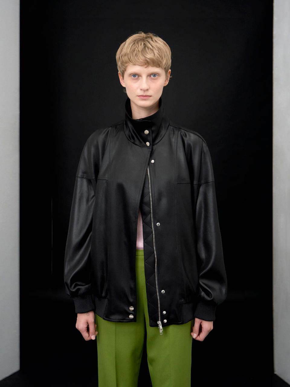 Segin oversized panel bomber jacket Black